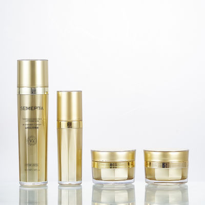 15g 30g 80ml 100ml Luxury Cosmetic Packaging Acrylic Gold Cream Jar Lotion Bottle