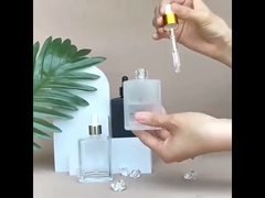 Бутылка для капель для эфирного масла 30 мл 50 мл Черный плоскообразный слой