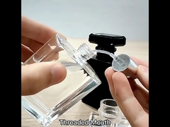 Стеклянный туманный спрей 30 мл 50 мл роскошная чёрная пустая квадратная бутылка с парфюмом